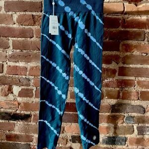 Tory Burch Tory Sport HIGH-RISE SEAMLESS TIE-DYE 7/8 LEGGINGS Sz S